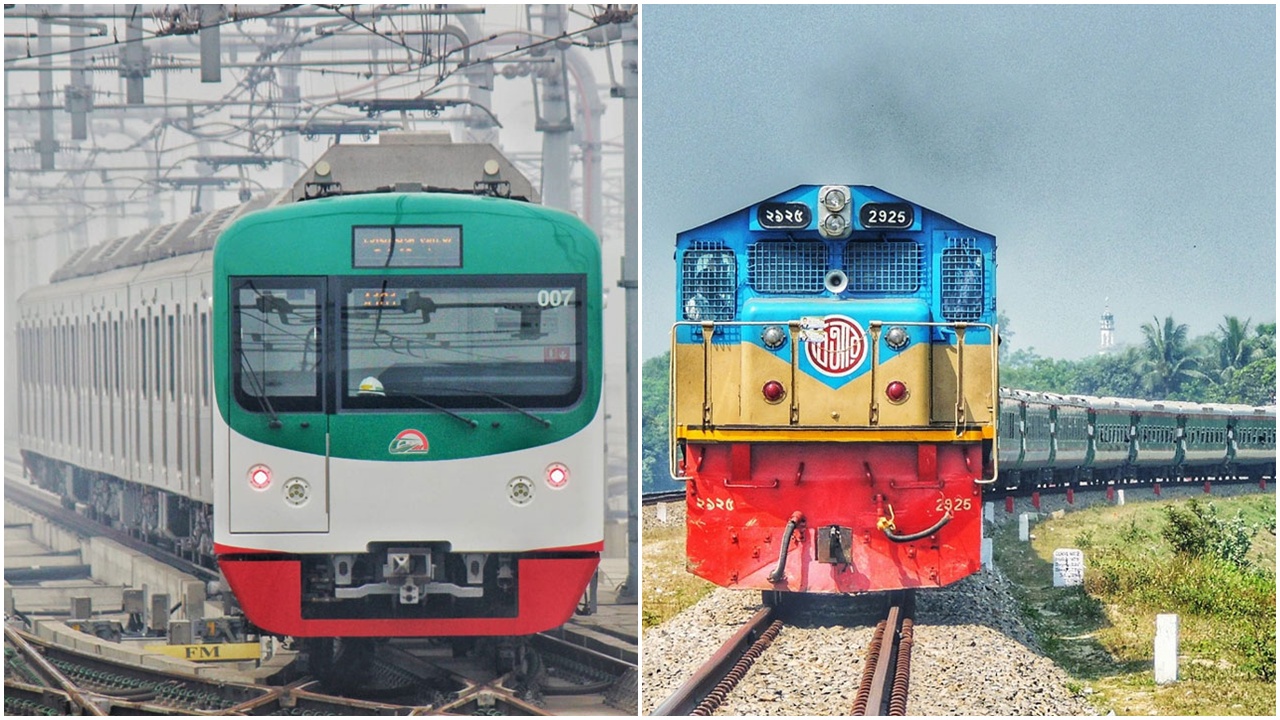 ঈদের ছুটি কাটিয়ে মেট্রোরেল ও আন্তঃনগর ট্রেন চলাচল শুরু